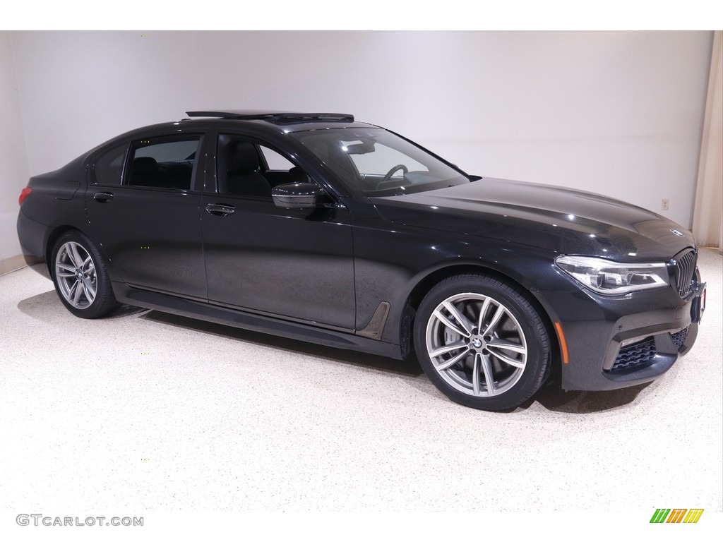 2018 7 Series 750i xDrive Sedan - Black Sapphire Metallic / Black photo #1
