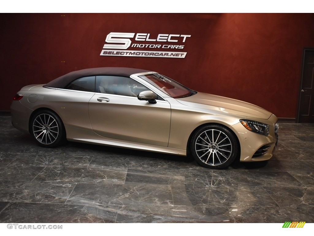 2019 S S 560 Cabriolet - Dune Silver Metallic / Porcelain/Black photo #3