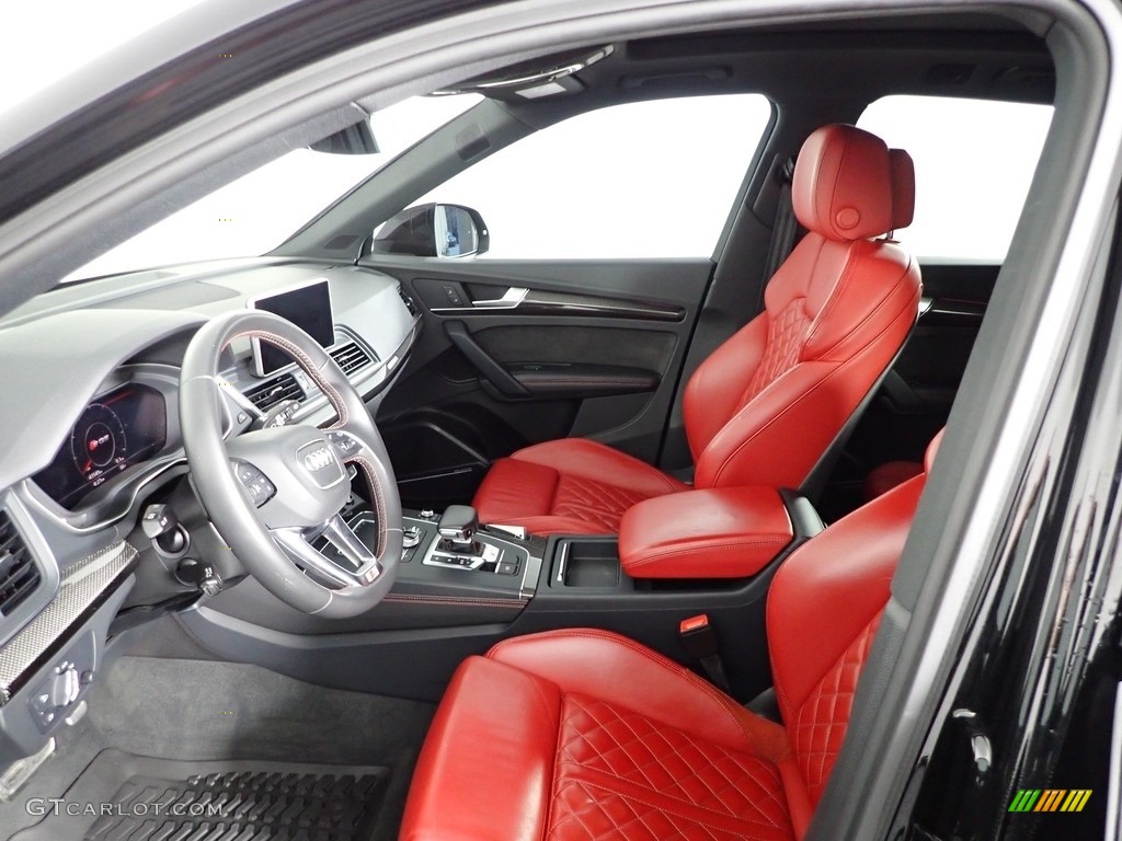 Magma Red Interior 2019 Audi SQ5 Premium quattro Photo #143382997