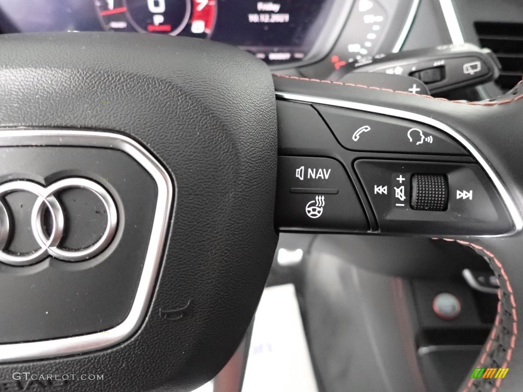 2019 Audi SQ5 Premium quattro Magma Red Steering Wheel Photo #143383063