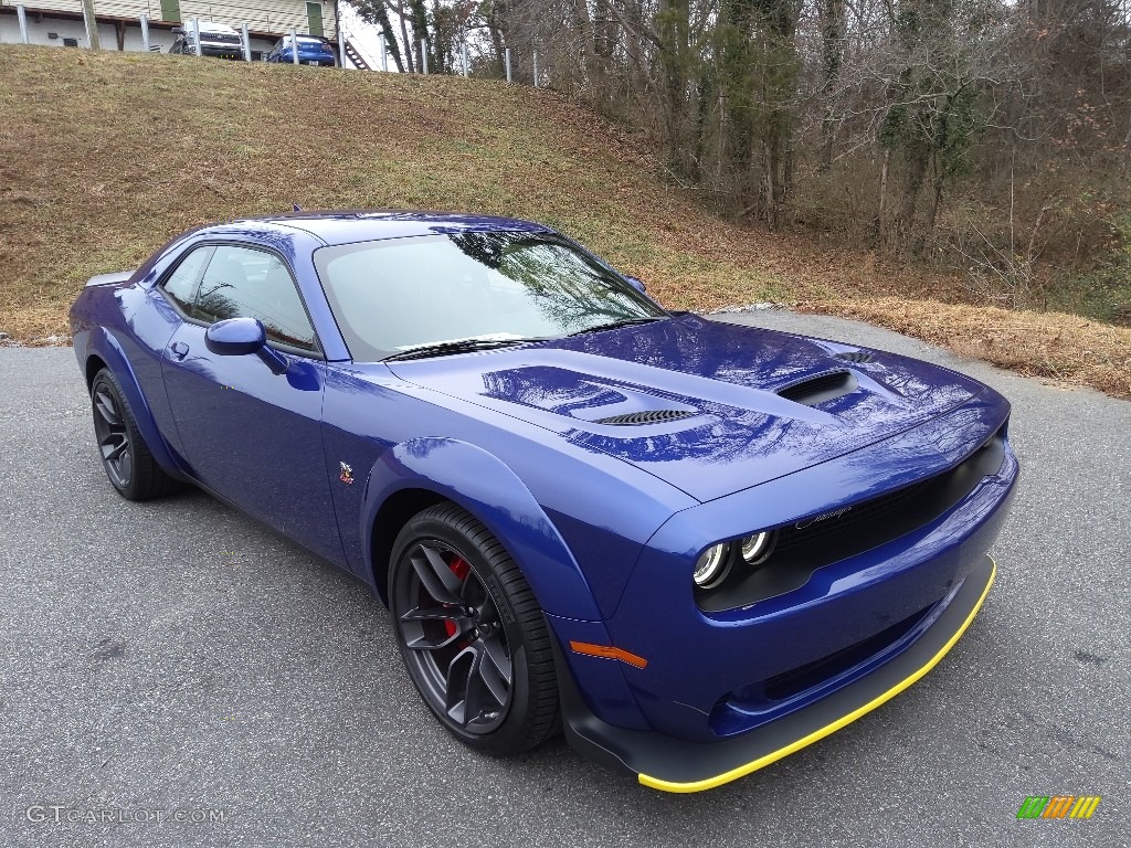 2021 Challenger R/T Scat Pack Widebody - Indigo Blue / Black/Ruby Red photo #4