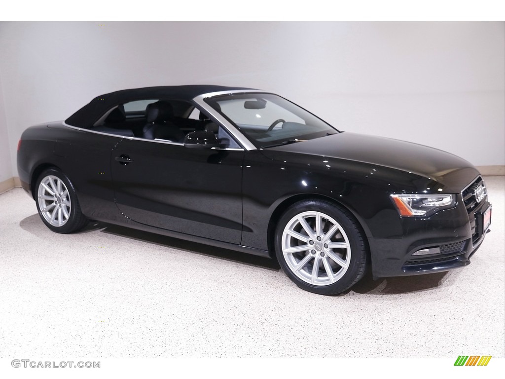 2015 A5 Premium quattro Convertible - Brilliant Black / Black photo #2