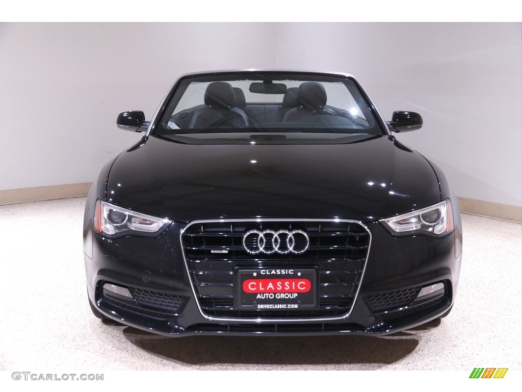 2015 A5 Premium quattro Convertible - Brilliant Black / Black photo #3