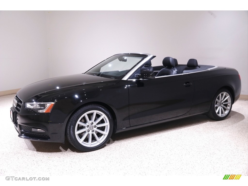 2015 A5 Premium quattro Convertible - Brilliant Black / Black photo #4