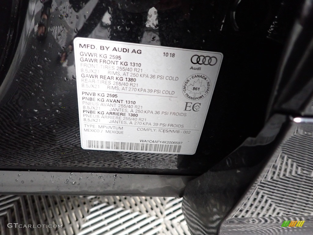2019 SQ5 Premium quattro - Brilliant Black / Magma Red photo #45