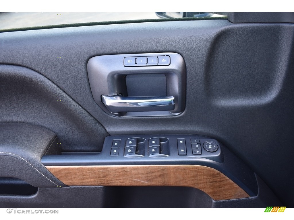 2016 Chevrolet Silverado 3500HD LTZ Crew Cab 4x4 Jet Black Door Panel Photo #143383507
