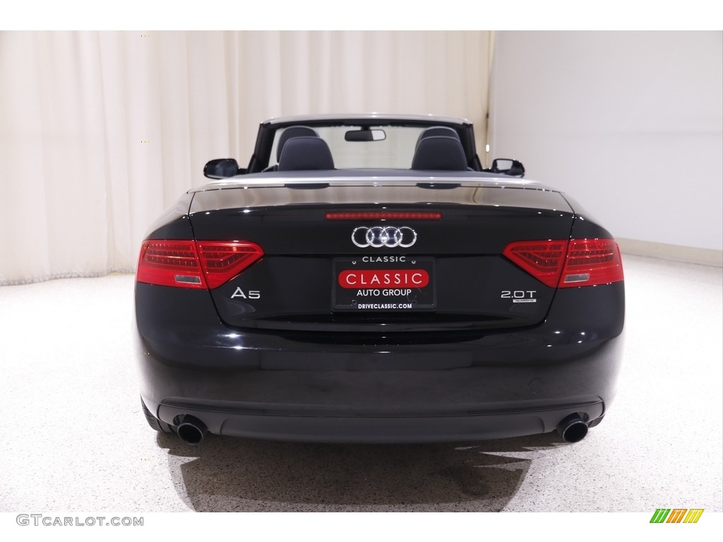 2015 A5 Premium quattro Convertible - Brilliant Black / Black photo #18