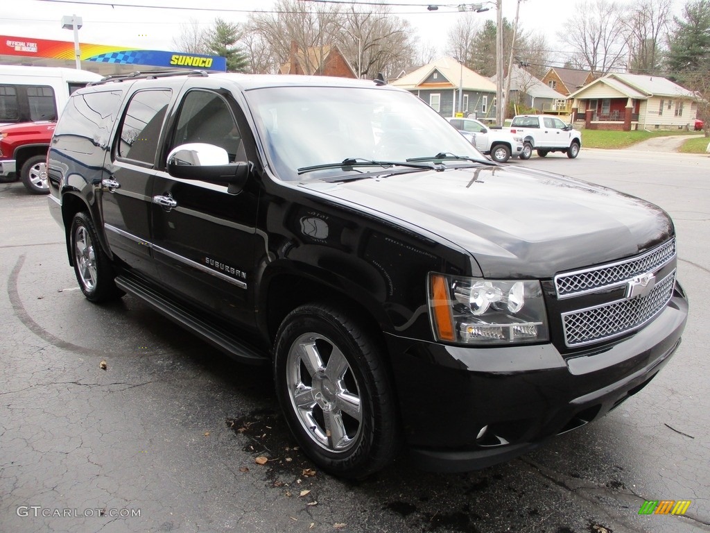2014 Suburban LTZ 4x4 - Black / Ebony photo #5