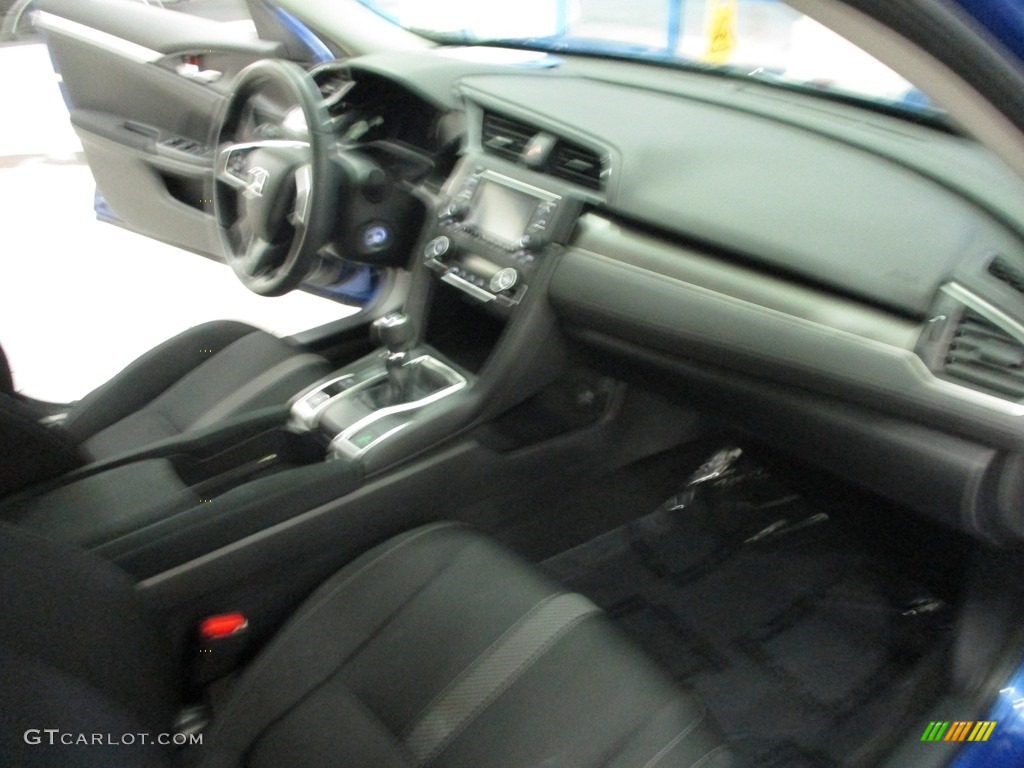 2018 Civic LX Sedan - Aegean Blue Metallic / Black photo #15