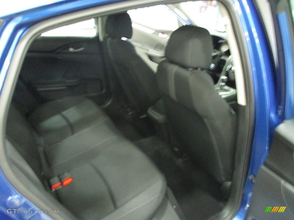 2018 Civic LX Sedan - Aegean Blue Metallic / Black photo #18