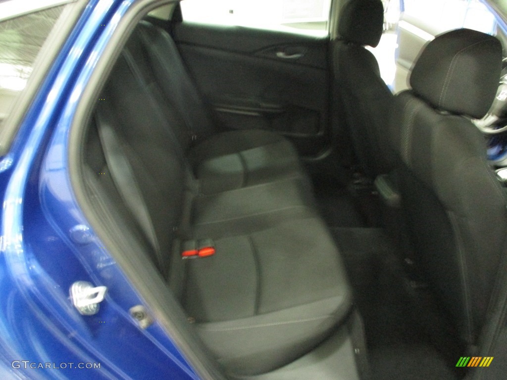 2018 Civic LX Sedan - Aegean Blue Metallic / Black photo #19