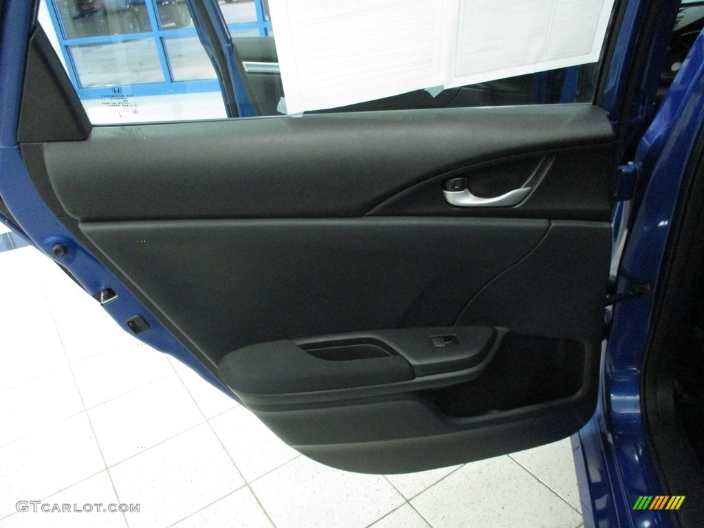 2018 Civic LX Sedan - Aegean Blue Metallic / Black photo #22