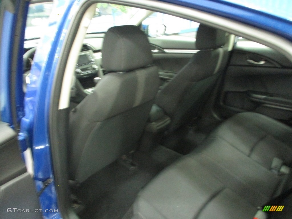2018 Civic LX Sedan - Aegean Blue Metallic / Black photo #23