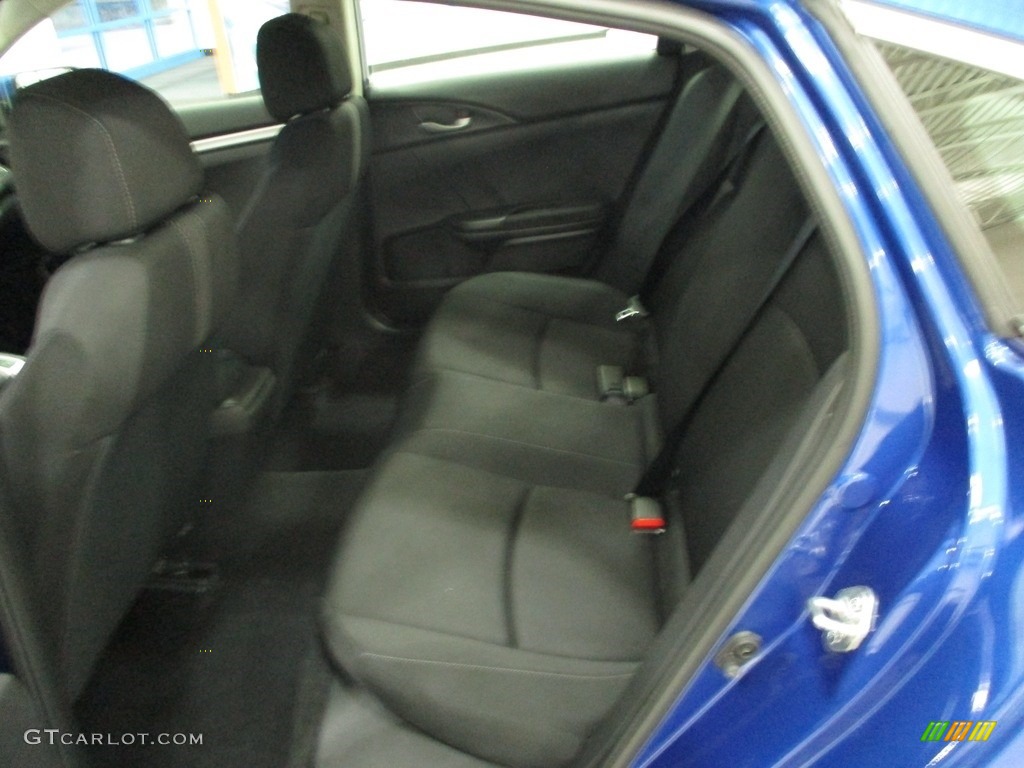 2018 Civic LX Sedan - Aegean Blue Metallic / Black photo #24