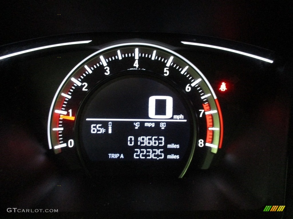 2018 Civic LX Sedan - Aegean Blue Metallic / Black photo #31