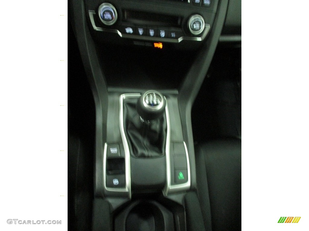 2018 Civic LX Sedan - Aegean Blue Metallic / Black photo #32