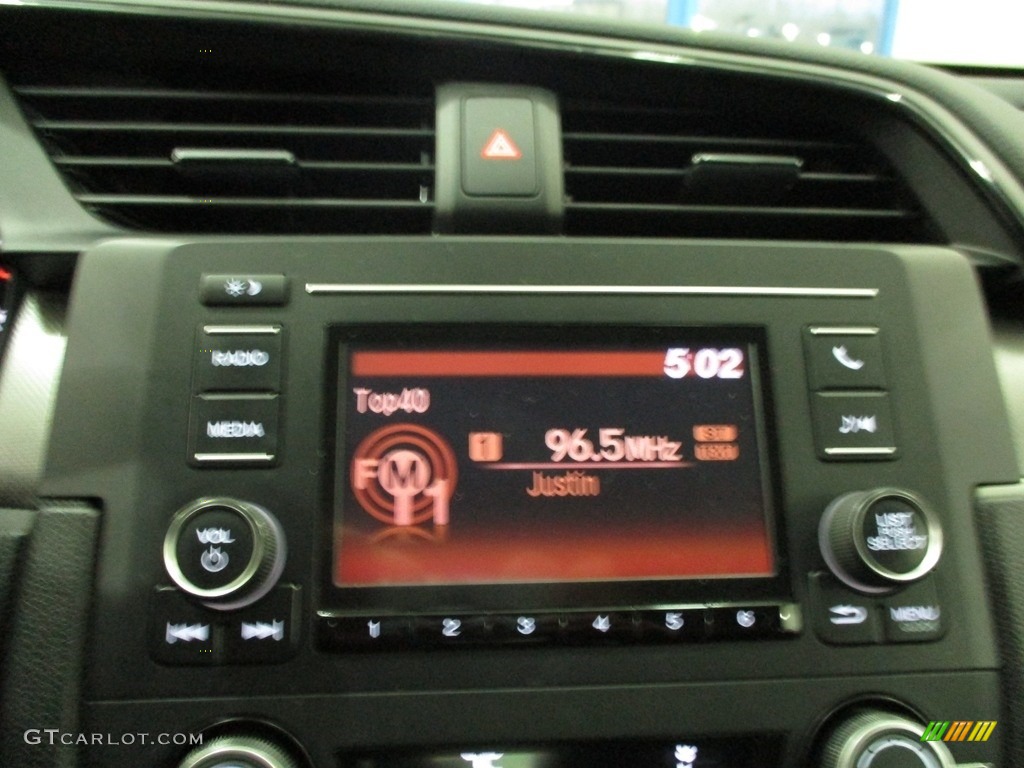 2018 Civic LX Sedan - Aegean Blue Metallic / Black photo #34