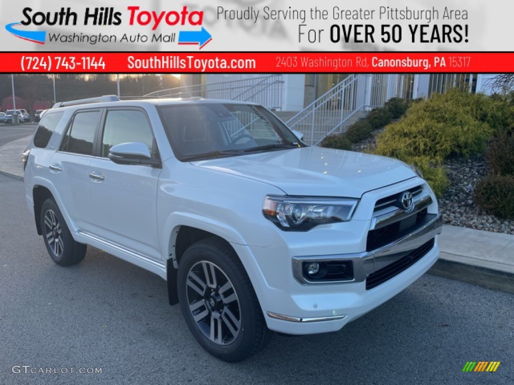 2022 4Runner Limited 4x4 - White / Redwood photo #1