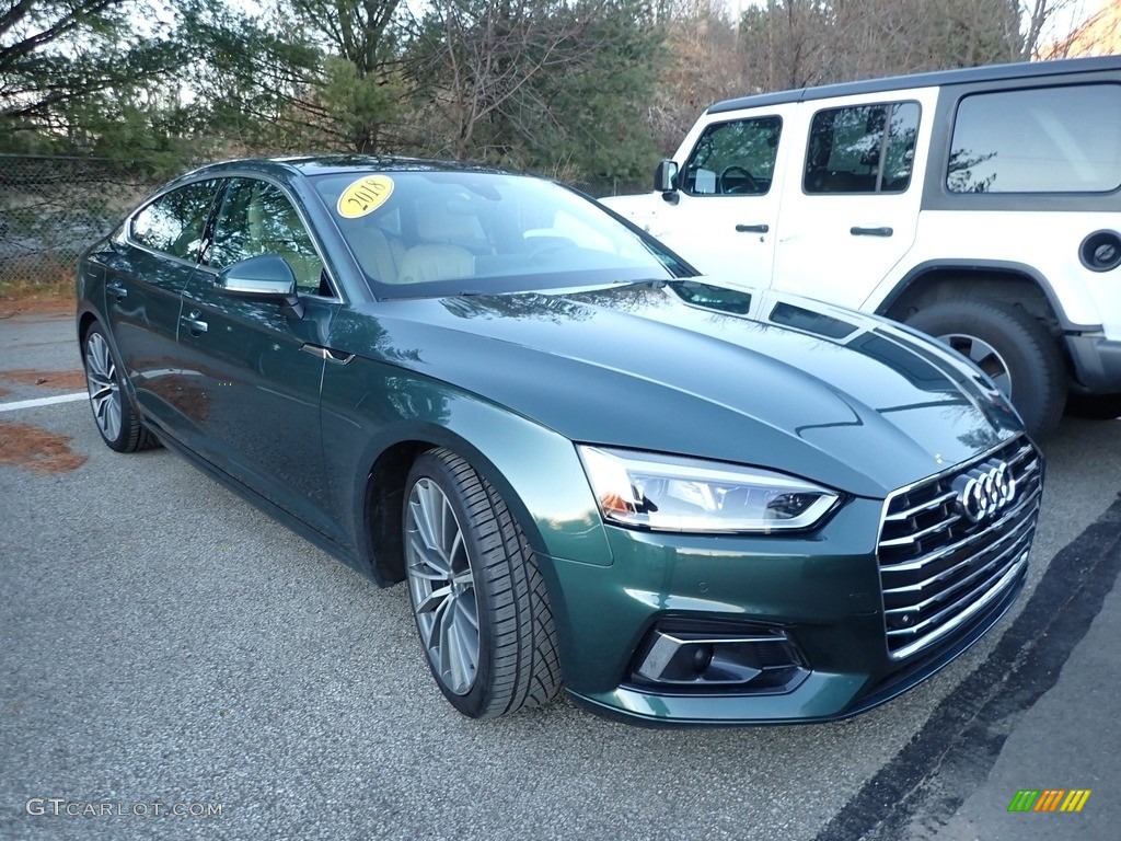 Gotland Green Metallic 2018 Audi A5 Sportback Prestige quattro Exterior Photo #143388437
