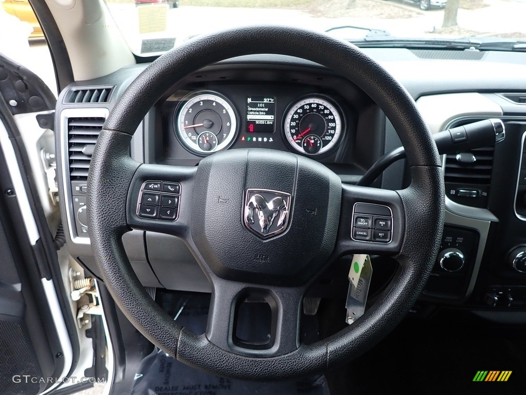 2015 Ram 2500 SLT Crew Cab 4x4 Black/Diesel Gray Steering Wheel Photo #143389565