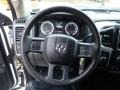 Black/Diesel Gray 2015 Ram 2500 SLT Crew Cab 4x4 Steering Wheel