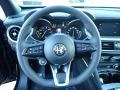 Black 2022 Alfa Romeo Stelvio Ti AWD Steering Wheel