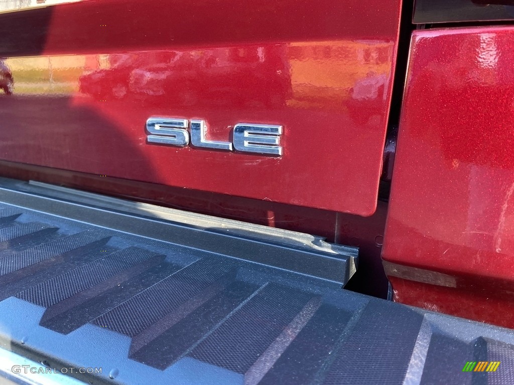 2014 Sierra 1500 SLE Double Cab 4x4 - Sonoma Red Metallic / Jet Black/Dark Ash photo #39