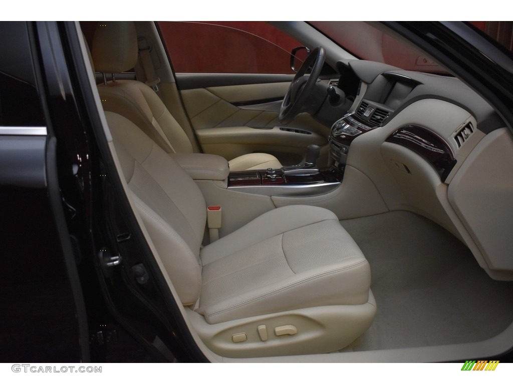 2015 Q70 L 3.7 AWD - Black Obsidian / Wheat photo #12