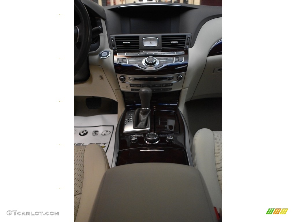 2015 Q70 L 3.7 AWD - Black Obsidian / Wheat photo #14