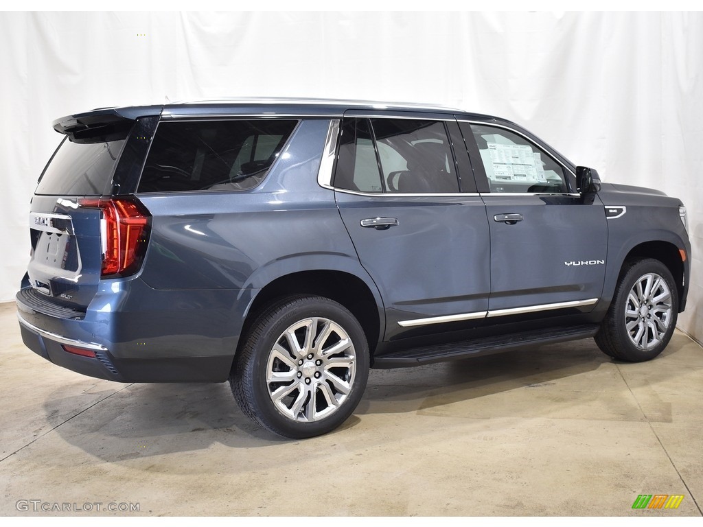 2021 Yukon SLT 4WD - Dark Sky Metallic / Dark Walnut/­Slate photo #2