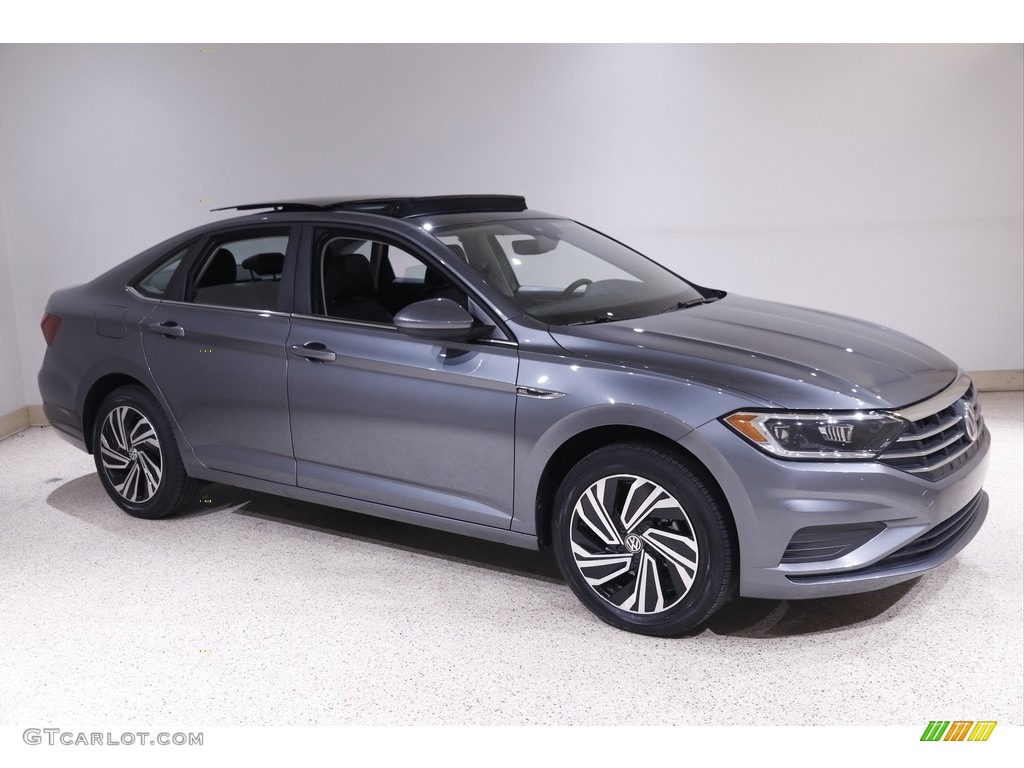 2021 Jetta SEL - Platinum Gray Metallic / Titan Black photo #1