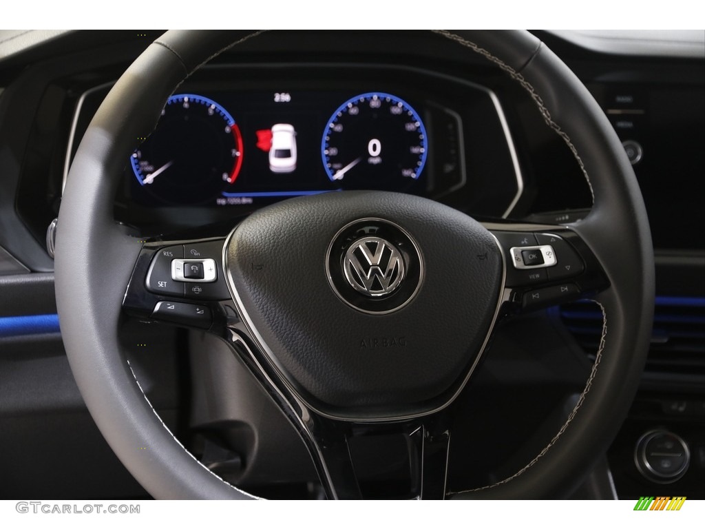 2021 Volkswagen Jetta SEL Titan Black Steering Wheel Photo #143392664