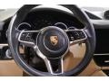 2020 Porsche Cayenne Black/Mojave Beige Interior Steering Wheel Photo