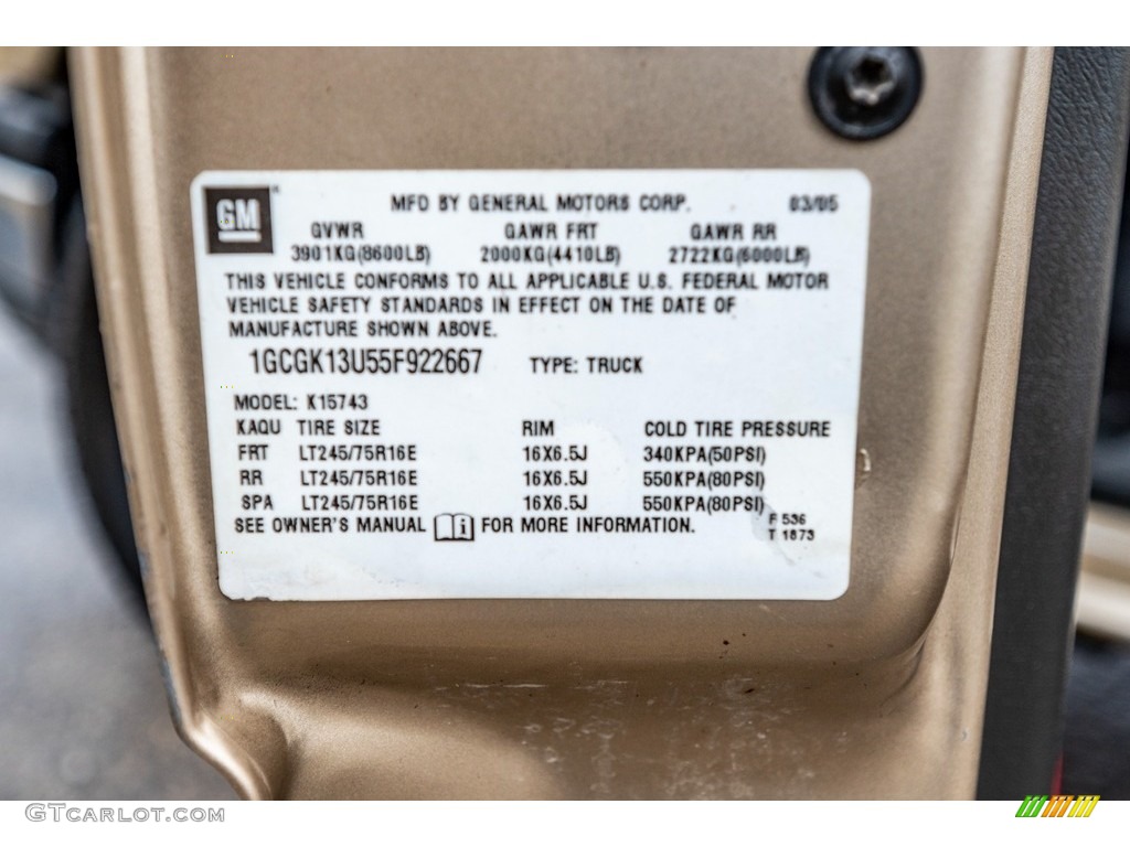 2005 Silverado 1500 LT Crew Cab 4x4 - Sandstone Metallic / Dark Charcoal photo #33