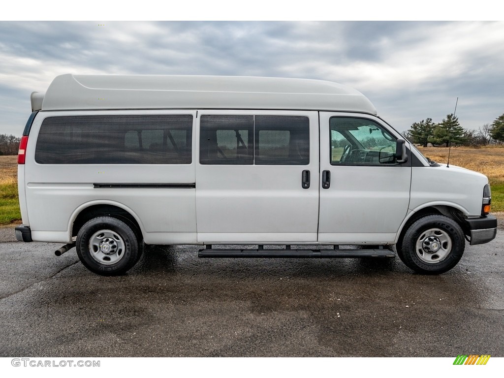 Summit White 2013 Chevrolet Express LT 3500 Passenger Van Exterior Photo #143393216