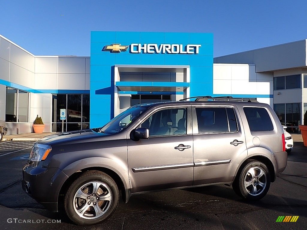 2015 Pilot SE 4WD - Modern Steel Metallic / Gray photo #1