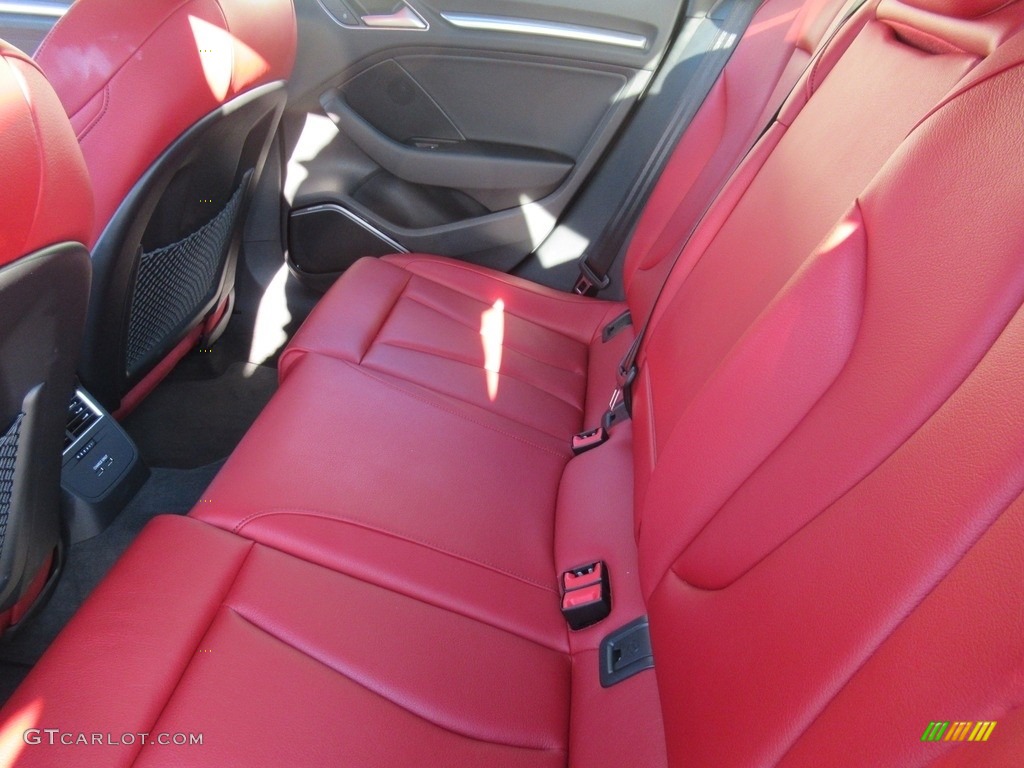 2020 Audi A3 2.0 S Line Premium Plus quattro Rear Seat Photo #143395846