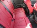 2020 Audi A3 Magma Red Interior Rear Seat Photo