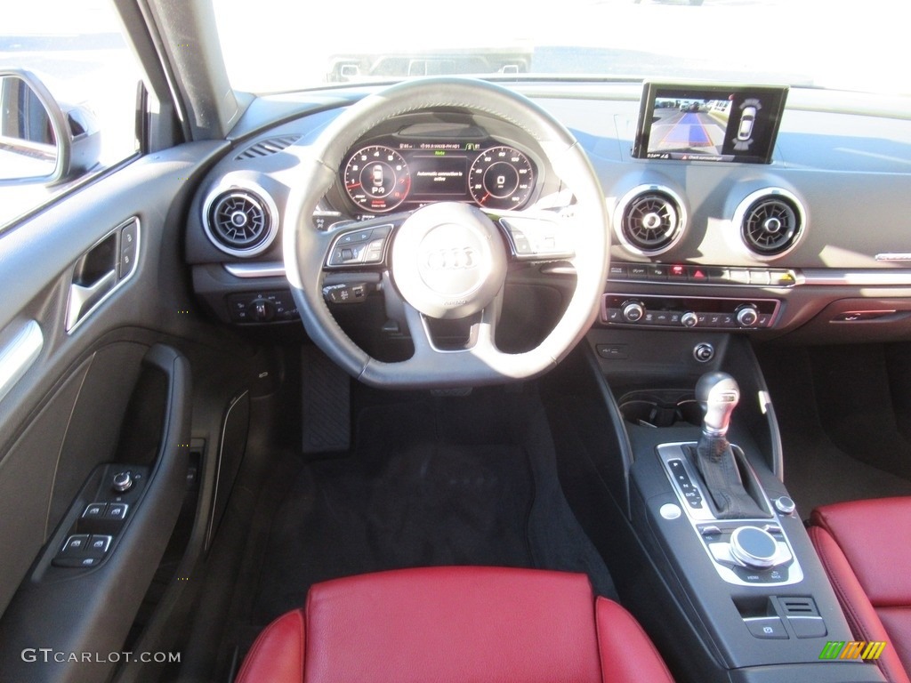 2020 A3 2.0 S Line Premium Plus quattro - Monsoon Gray Metallic / Magma Red photo #15