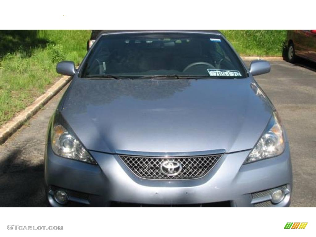 2007 Solara SE V6 Convertible - Cosmic Blue Metallic / Dark Stone photo #6