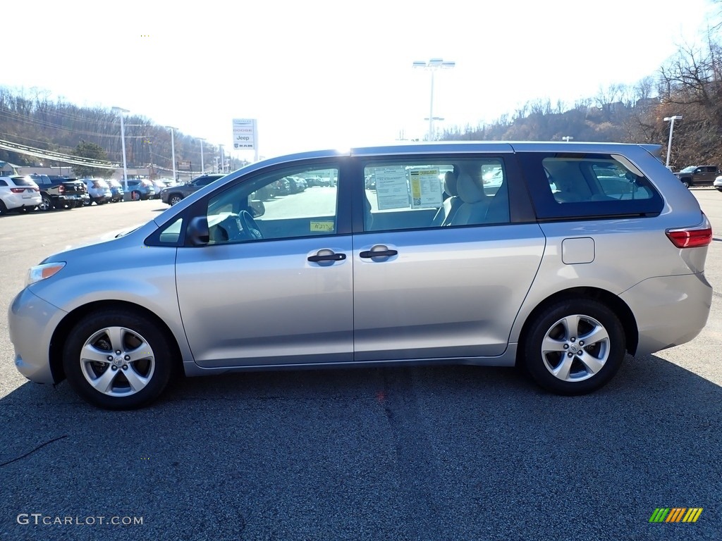2015 Sienna L - Silver Sky Metallic / Black photo #2