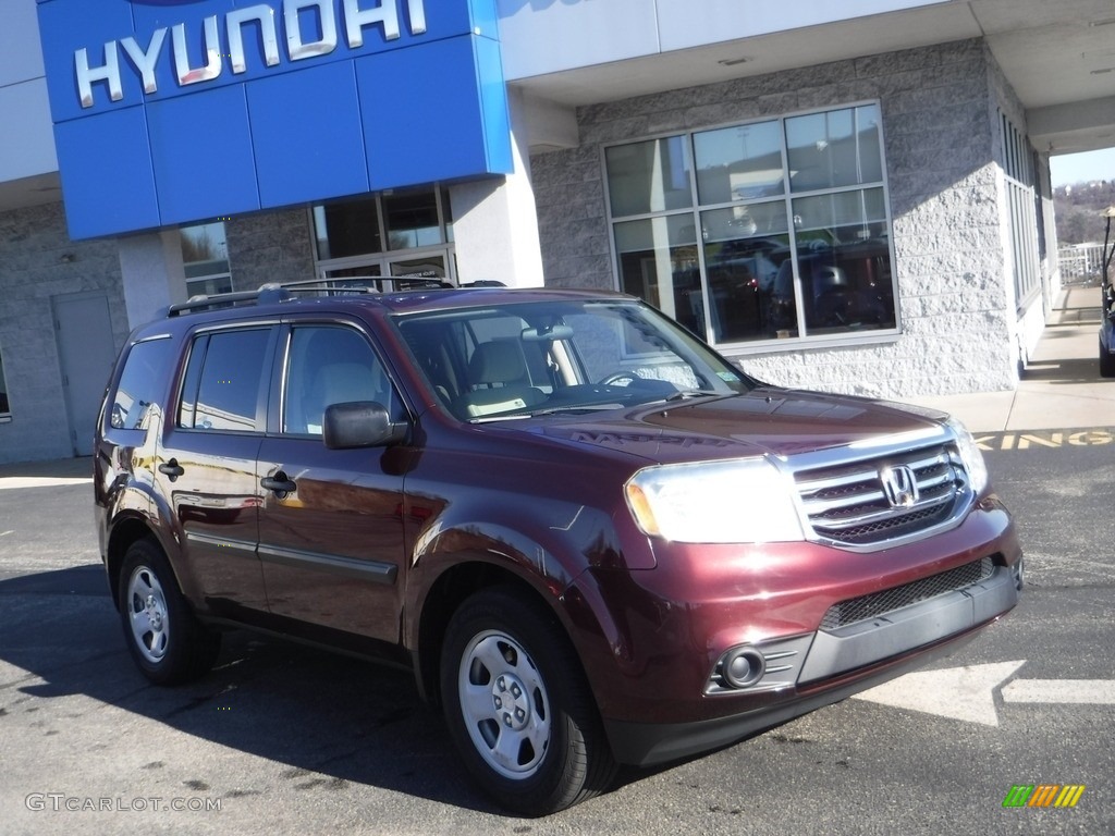 Dark Cherry Pearl Honda Pilot