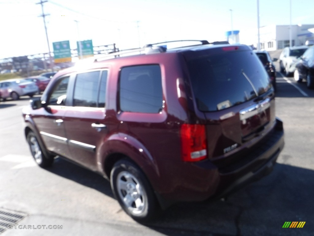 2013 Pilot LX 4WD - Dark Cherry Pearl / Beige photo #8