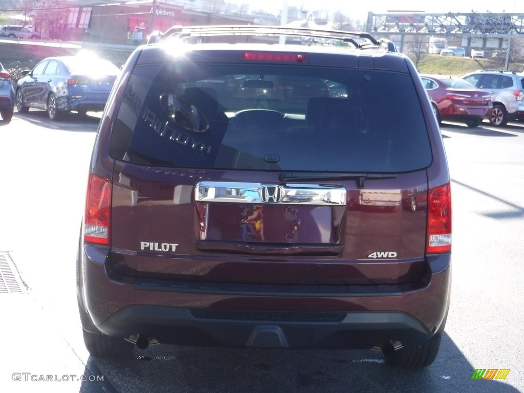 2013 Pilot LX 4WD - Dark Cherry Pearl / Beige photo #9