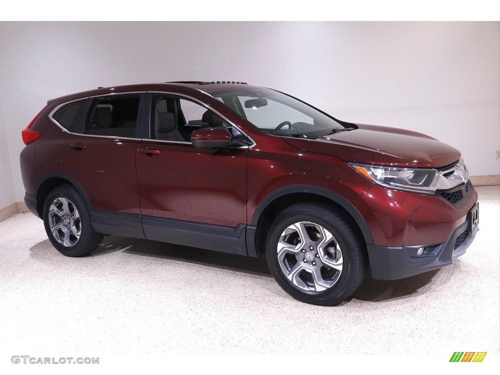 2019 CR-V EX-L AWD - Basque Red Pearl II / Gray photo #1
