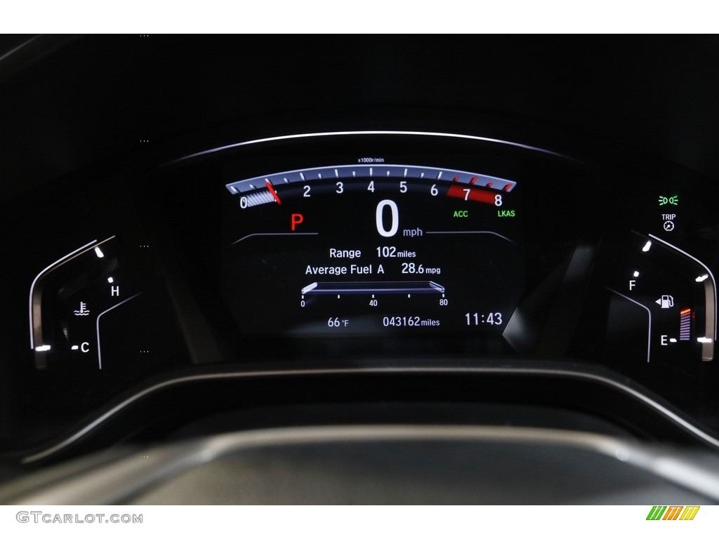 2019 CR-V EX-L AWD - Basque Red Pearl II / Gray photo #8