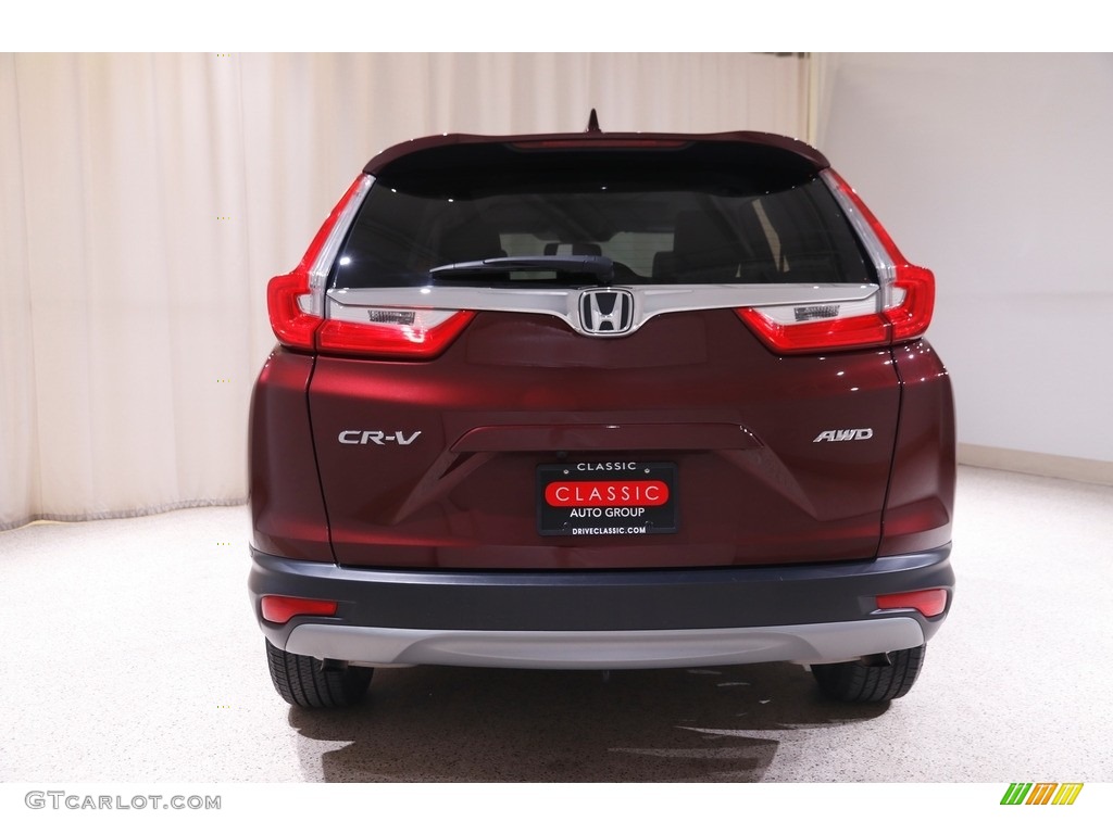 2019 CR-V EX-L AWD - Basque Red Pearl II / Gray photo #17