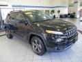 2016 Brilliant Black Crystal Pearl Jeep Cherokee Latitude 4x4  photo #3