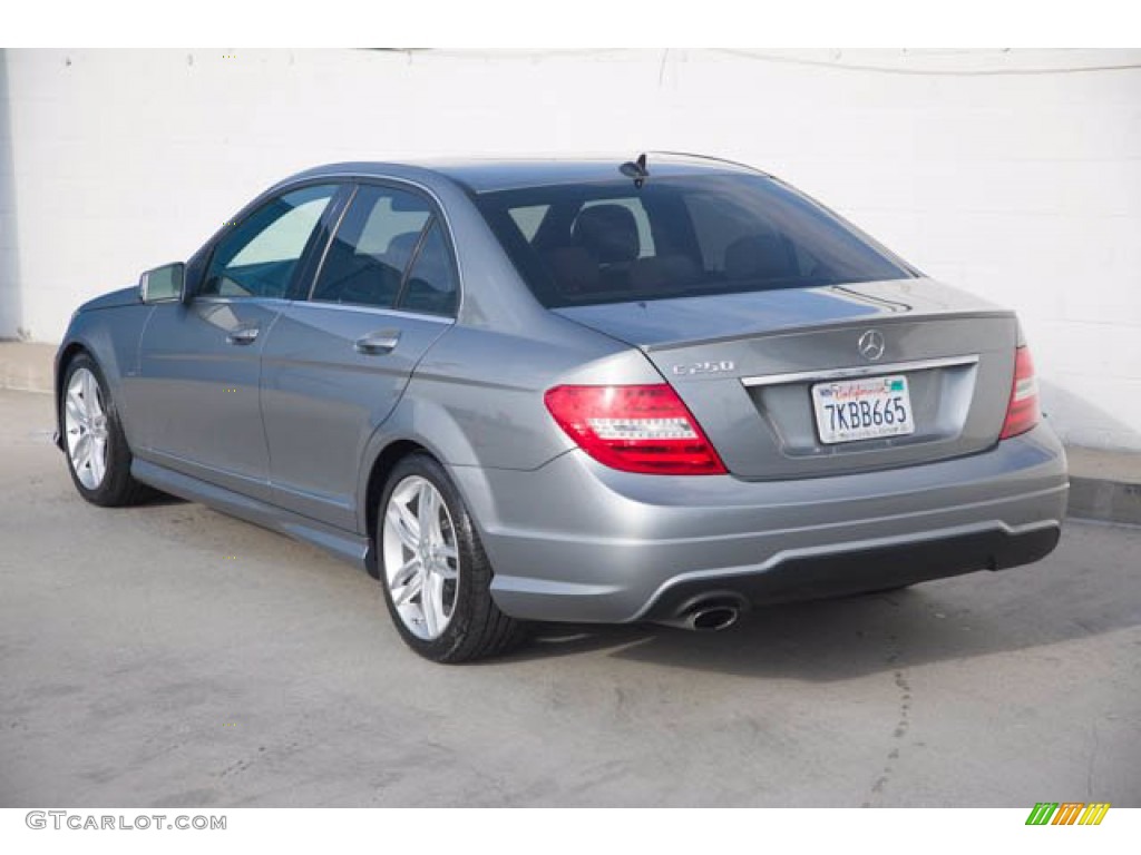 2012 C 250 Sport - Palladium Silver Metallic / Almond Beige/Mocha photo #2