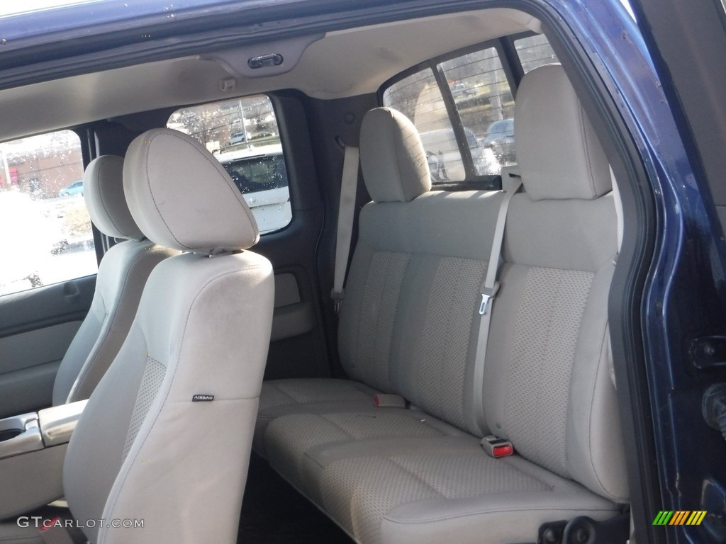 2010 F150 XLT SuperCab 4x4 - Dark Blue Pearl Metallic / Medium Stone photo #22